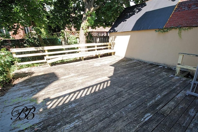 view of wooden terrace