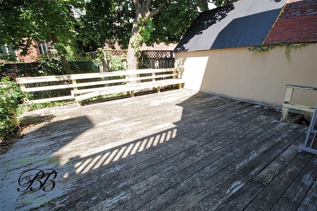 226 W End Ave, New York, NY 11235 - wooden deck with fence