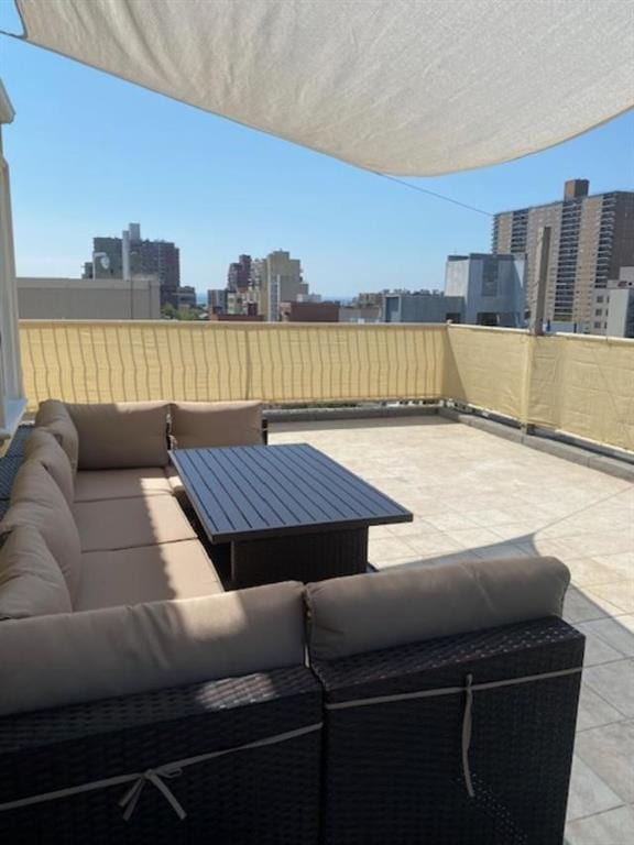 view of patio featuring outdoor lounge area