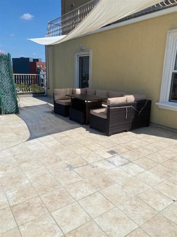 view of patio / terrace featuring an outdoor living space