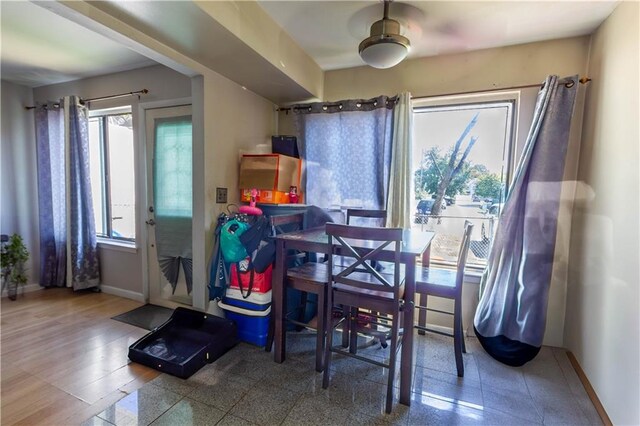 dining room featuring baseboards