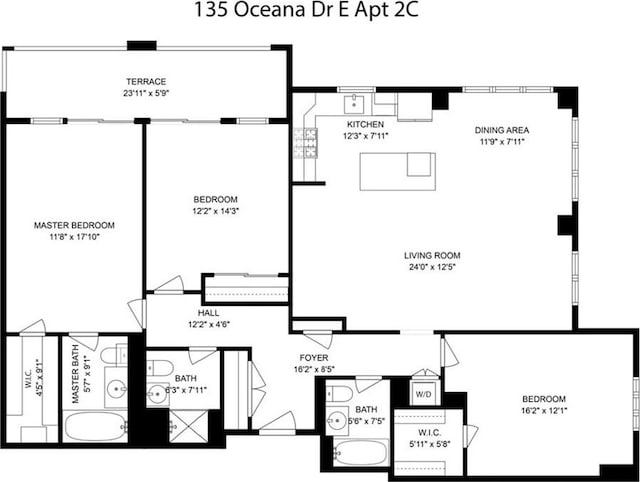 135 Oceana Dr Unit 2C, Brooklyn, NY 11235 - property floor plan