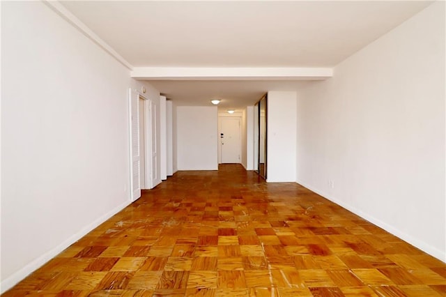 corridor with baseboards