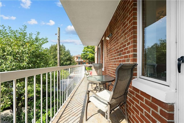 view of balcony