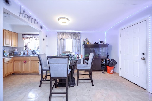 view of dining area