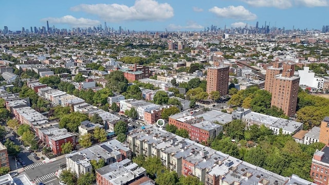 drone / aerial view featuring a view of city