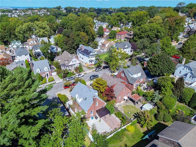 aerial view featuring a residential view