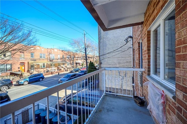 view of balcony