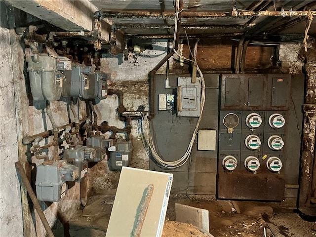 utility room featuring electric panel