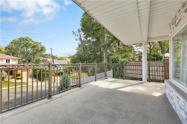 view of patio / terrace featuring a balcony