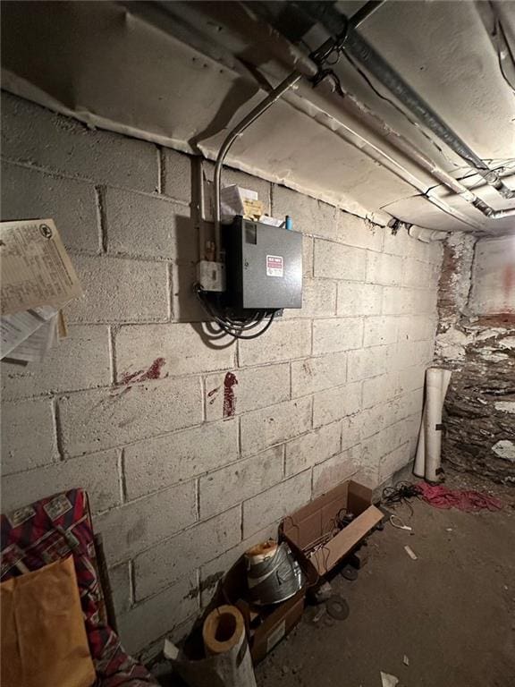 view of utility room