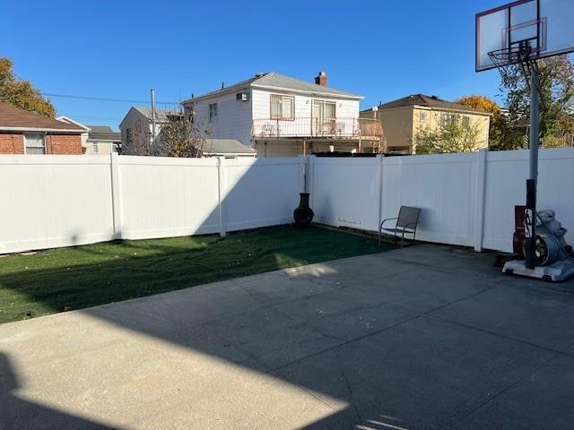 view of patio / terrace with a fenced backyard