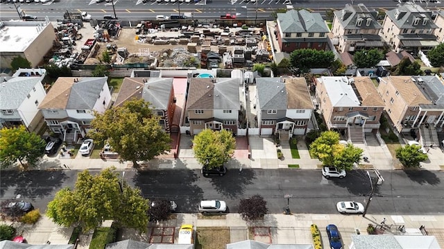 drone / aerial view with a residential view