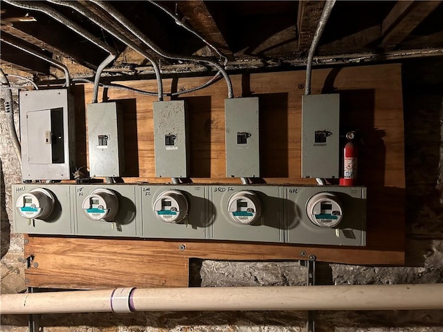 utility room featuring electric panel