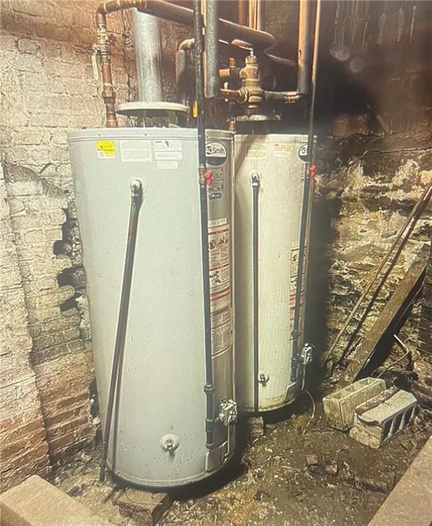 utilities featuring gas water heater