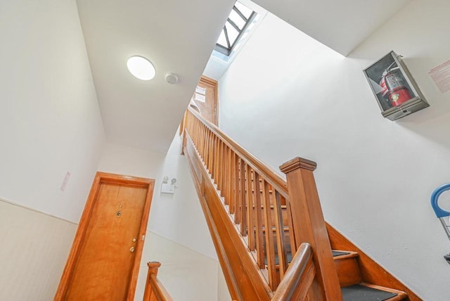 522 Bay Ridge Ave, Brooklyn, NY 11220 - stairway with a skylight
