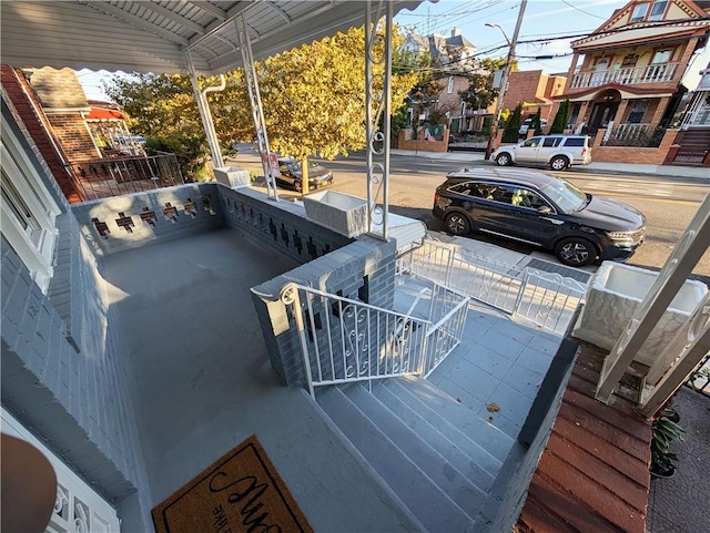 view of patio / terrace featuring covered porch