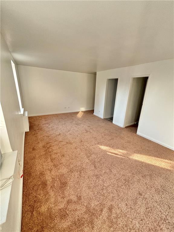 interior space featuring carpet