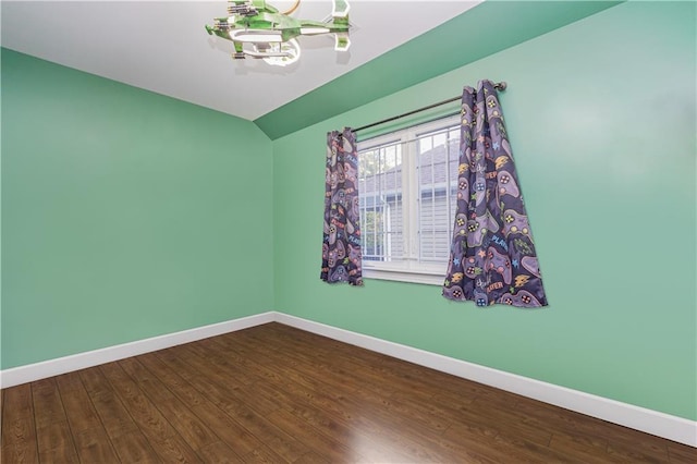 empty room featuring hardwood / wood-style floors