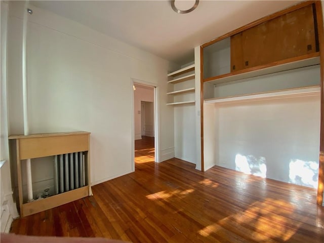 interior space featuring wood-type flooring