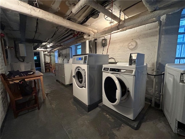 laundry area featuring separate washer and dryer