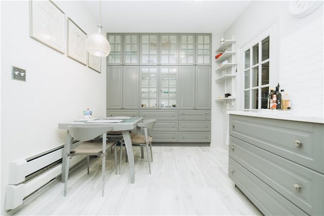 spacious closet featuring light wood-type flooring