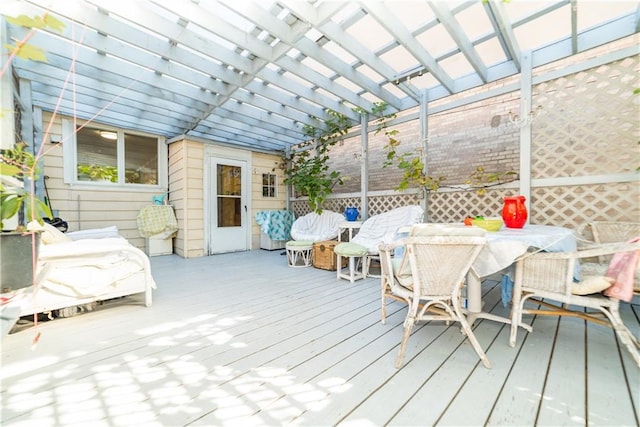 view of sunroom