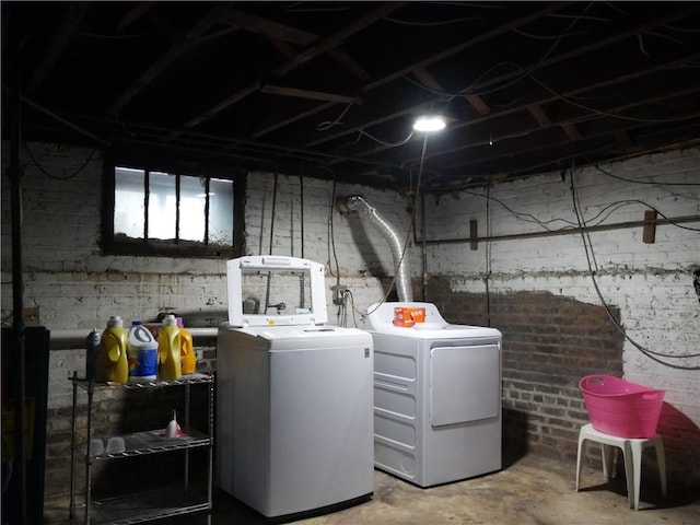 laundry area featuring separate washer and dryer