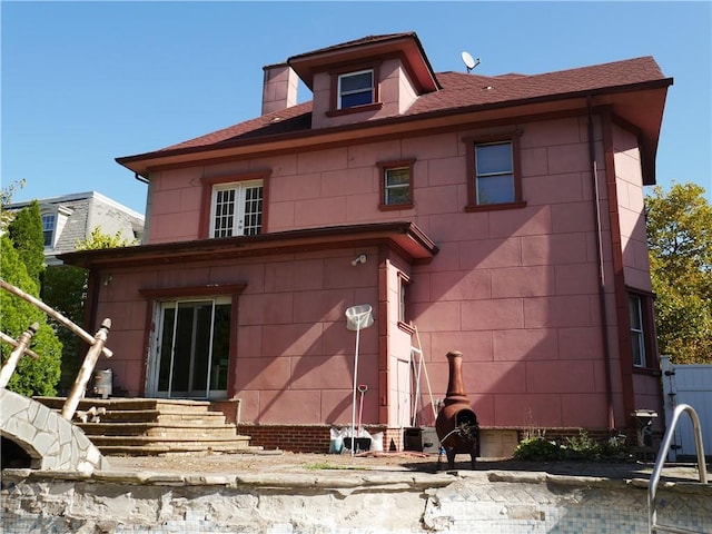 view of rear view of property