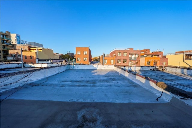 view of pool featuring a residential view