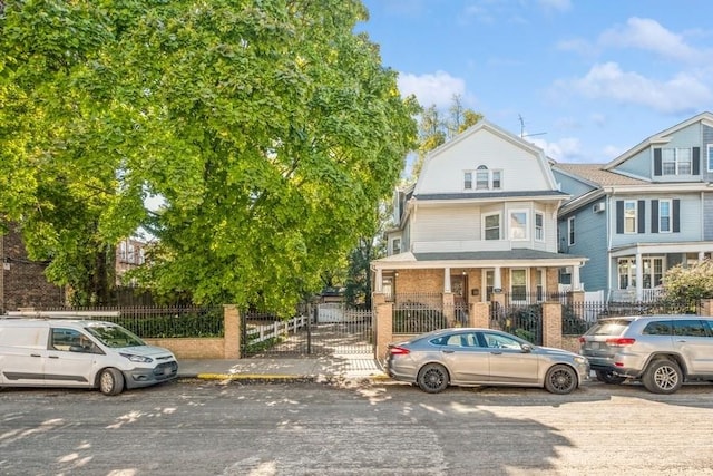 view of front of property with a porch