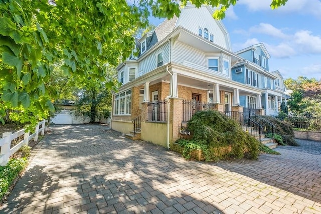 view of front of home with a porch