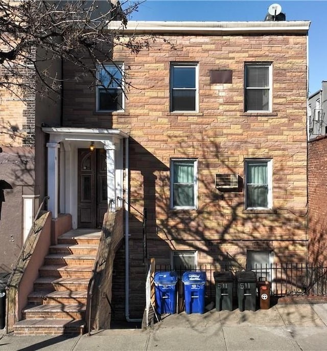 view of front of property with stone siding