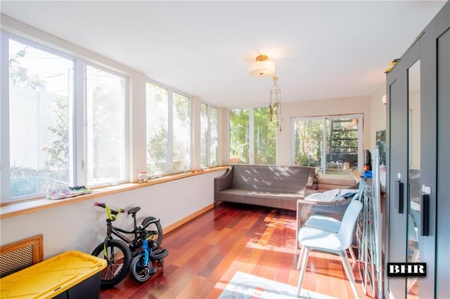 sunroom with a healthy amount of sunlight