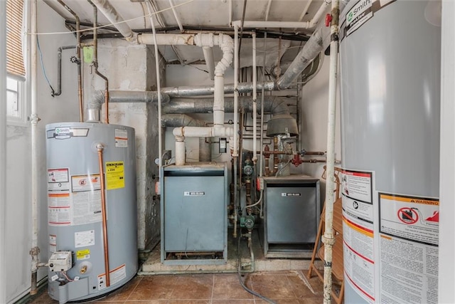 utilities featuring gas water heater