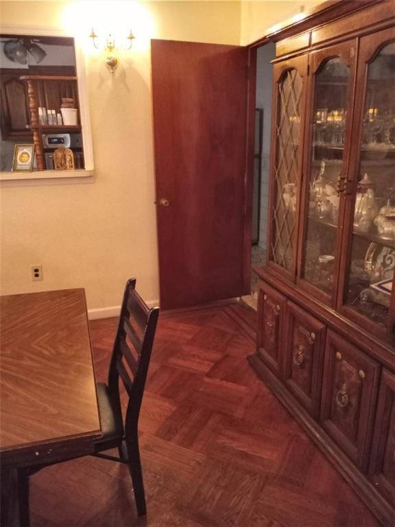 view of dining area