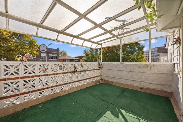 view of patio with a pergola