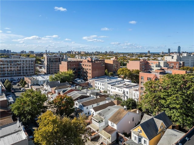 bird's eye view featuring a view of city