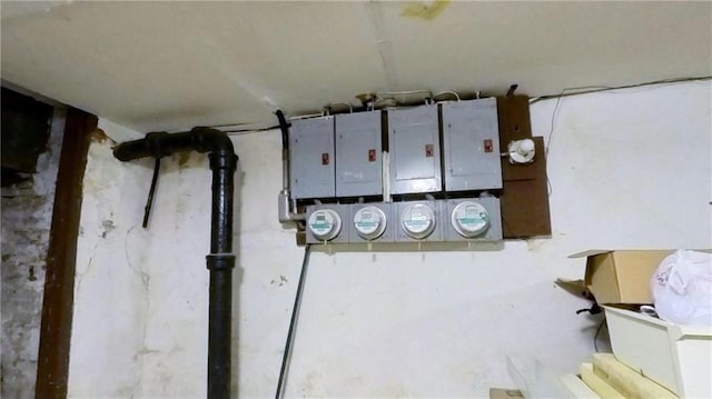 utility room with electric panel