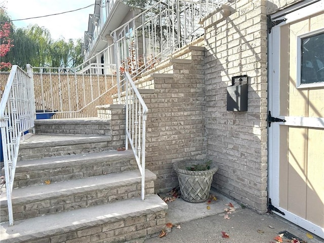 view of stairway