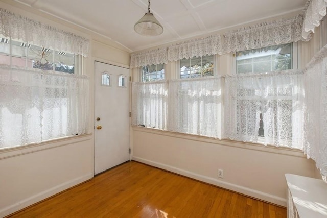 interior space featuring hardwood / wood-style flooring