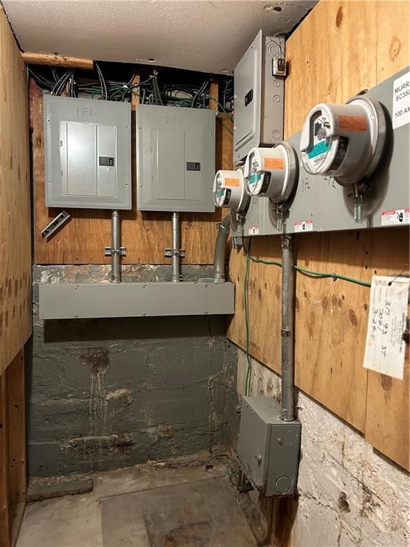 interior space with electric panel