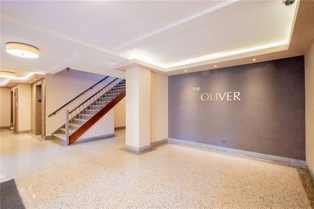 15 Oliver St Unit 4C, Brooklyn, NY 11209 - finished basement with stairway and baseboards