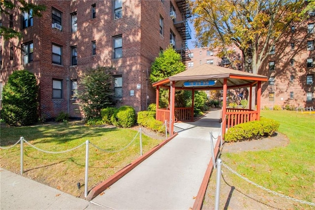 15 Oliver St Unit 4C, Brooklyn, NY 11209 - view of community with a gazebo and a lawn