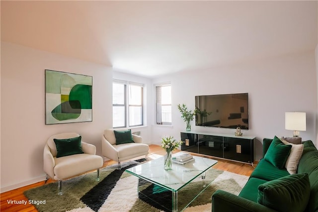 15 Oliver St Unit 4C, Brooklyn, NY 11209 - living area featuring wood finished floors