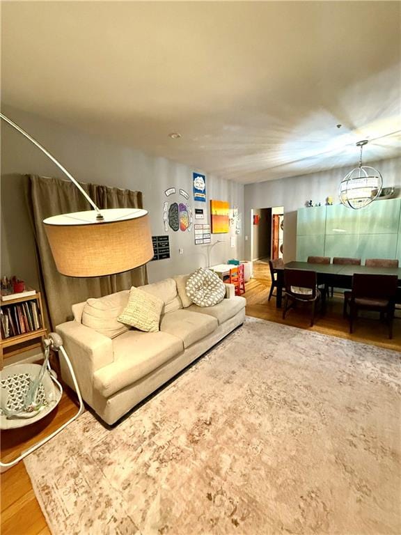 living room featuring wood finished floors