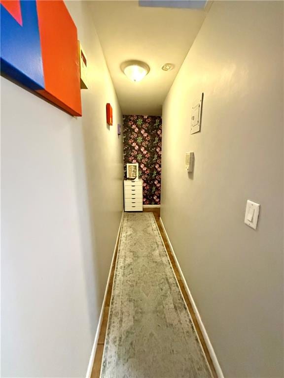 hall with baseboards