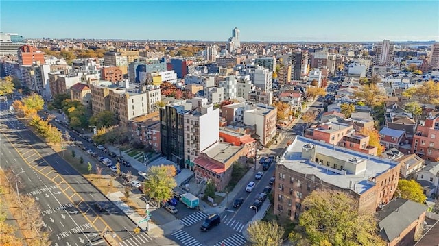 bird's eye view featuring a city view