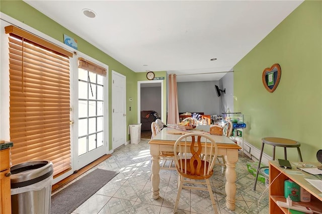 view of dining room