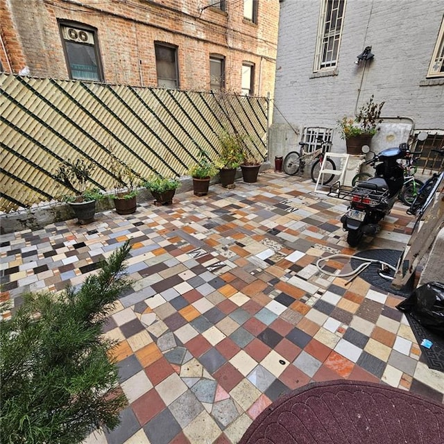 view of patio / terrace with fence